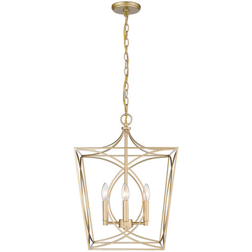 Tracy 4 Light 16 inch Painted Modern Gold Pendant Ceiling Light